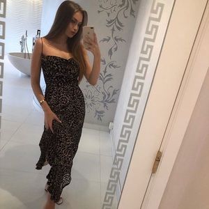 emilia leopard slip dress